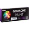 Professional 36 Color Set of Gouache Paint in Large 18ml Tubes - Bonus Color Mixing Wheel